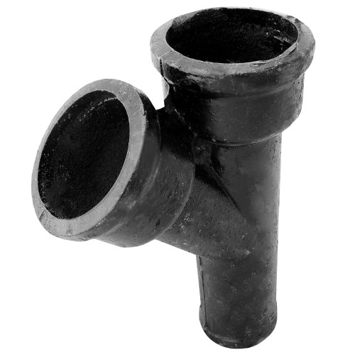 Тройник чугунный канализационный косой Ду 100-100 45гр б/н ГОСТ 6942-98 в Челябинске