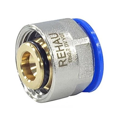 Евроконус латунный Дн 16-2,2-3/4" для PE-X труб обжим накидная гайка RAUTITAN flex Rehau в Челябинске