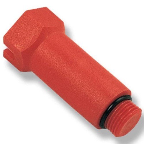 Заглушка пластиковая НР (НАР) L=68мм 1/2" синяя для водорозетки РОС в Челябинске