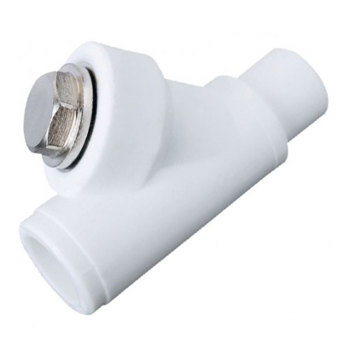 Фильтр PP-R сетчатый белый Дн 32 45гр внутренняя пайка RTP (РосТурПласт) в Челябинске