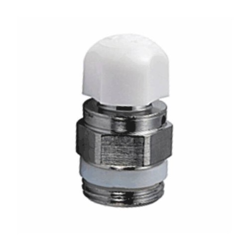 Кран Маевского ручной латунный Ду-15 (1/2") Ру-10 НР (НАР) с колпачком Giacomini R66A в Челябинске