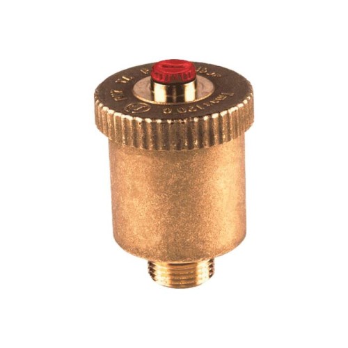 Воздухоотводчик автоматический латунный Ду-15 (1/2") Ру-14 НР (НАР) прямой с запорным клапаном Giacomini R99I в Челябинске