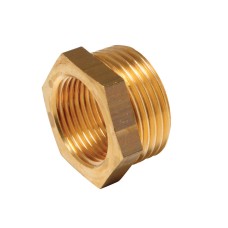 Футорка латунная ВР-НР STOUT 15 мм 1/4"