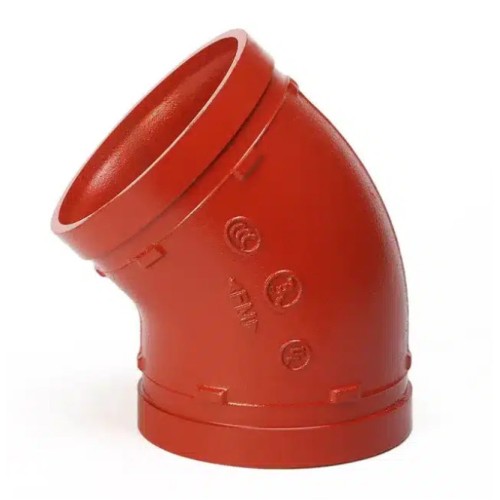 Отвод (колено) 45 градусов под муфту грувлок Ду-100 (Дн 108) Ру-25 XGQT04 в Челябинске