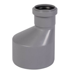Переход канализационный PP-H эксцентрический серый Дн 75-110 б/нап в/к RTP (РосТурПласт)