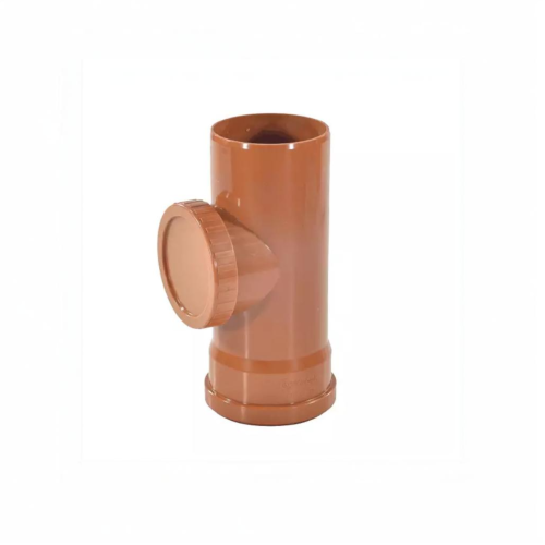 Ревизия канализационная PP-B с крышкой коричневая Дн 110 б/нап в/к RTP (РосТурПласт) в Челябинске