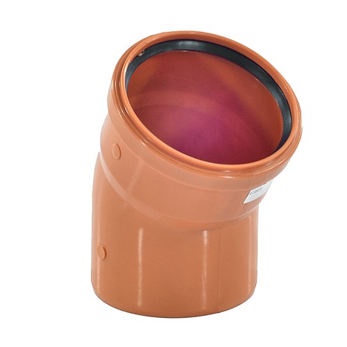 Отвод канализационный PP-B коричневый Дн 110 15гр б/нап в/к RTP (РосТурПласт) в Челябинске