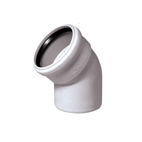 Отвод канализационный PP-M белый Дн 110 30гр бесшумный б/нап в/к RTP (РосТурПласт) в Челябинске