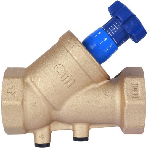 Клапан балансировочный латунный ручной с внутренней резьбой 2,5 МПа BL.220 MVI 20 мм в Челябинске