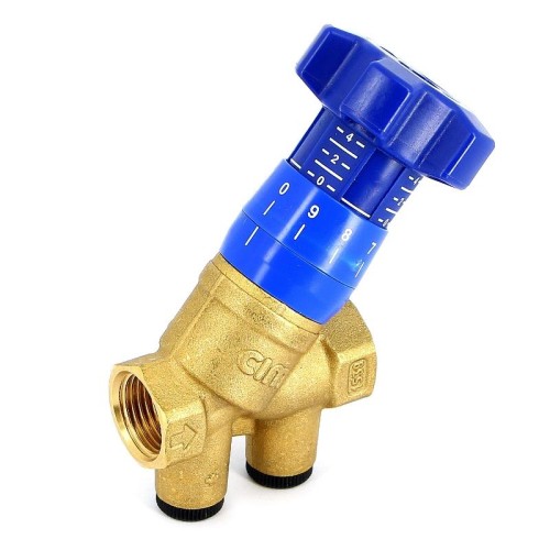 Клапан балансировочный латунный ручной с внутренней резьбой 2,5 МПа CIM 787OT Cimberio 25 мм в Челябинске