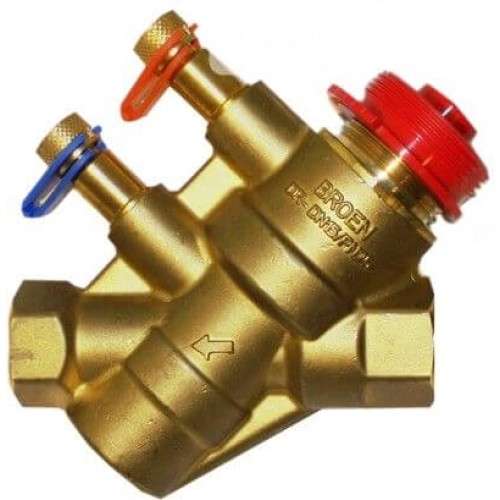 Клапан балансировочный латунный автоматический с внутренней резьбой 2,5 МПа Ballorex Dynamic Broen 20 мм в Челябинске