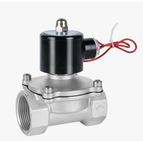 Клапан электромагнитный нержавеющий закрытый обратного действия с внутренней резьбой 1,6 МПа 15х70,6 мм 1/2" в Челябинске