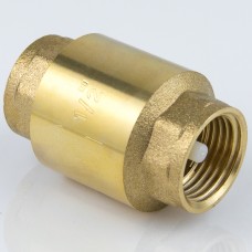 Клапан обратный латунный осевой пружинный с внутренней резьбой 2,5 МПа NRV-R Ридан 20 мм 3/4"