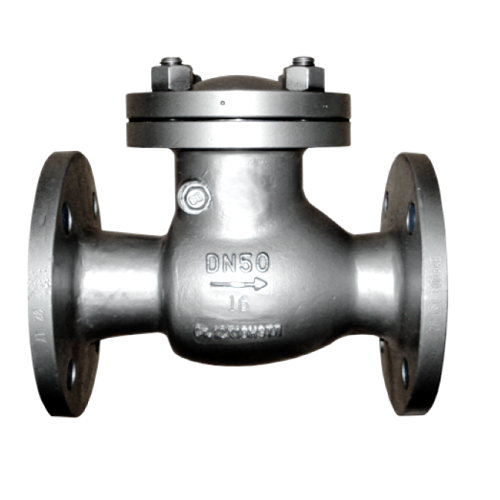 Клапан обратный стальной поворотный фланцевый 1,6 МПа 19с76нж 100х350 мм в Челябинске