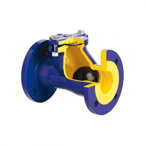 Клапан обратный чугунный Y-тип фланцевый NBR 1,6 МПа D-022 ABRA 40х180 мм в Челябинске