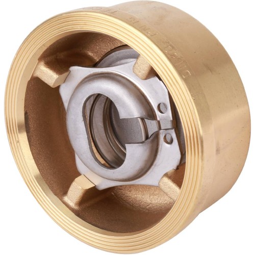 Клапан обратный латунный осевой пружинный межфланцевый 1,6 МПа CA7441 Tecofi 65х46 мм в Челябинске