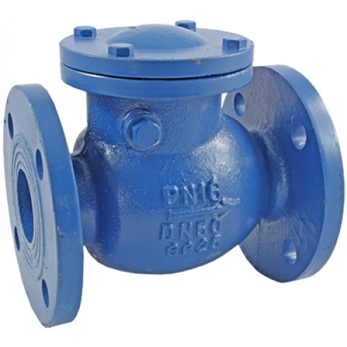 Клапан обратный чугунный поворотный фланцевый 1,6 МПа 302A Zetkama 100х300 мм в Челябинске