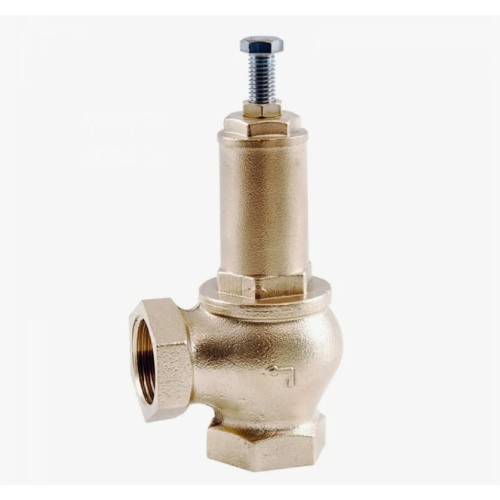 Клапан предохранительный латунный пружинный угловой с внутренней резьбой 1,6 МПа Benarmo 80 мм 3" в Челябинске