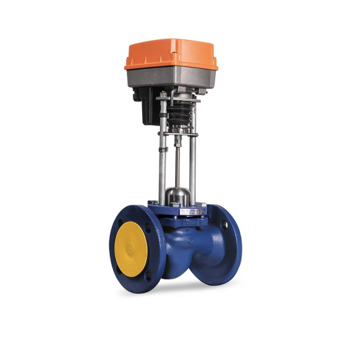 Клапан запорно-регулирующий чугуный односедельный с электроприводом фланцевый 1,6 МПа TRV Теплосила 25х160 мм в Челябинске