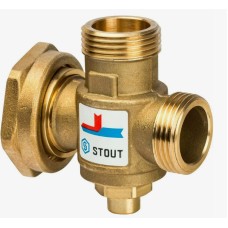 Клапан смесительный латунный термостатический седельный с наружной резьбой-накидной гайкой 1,0 МПа VTA377 Esbe 40 мм 1"