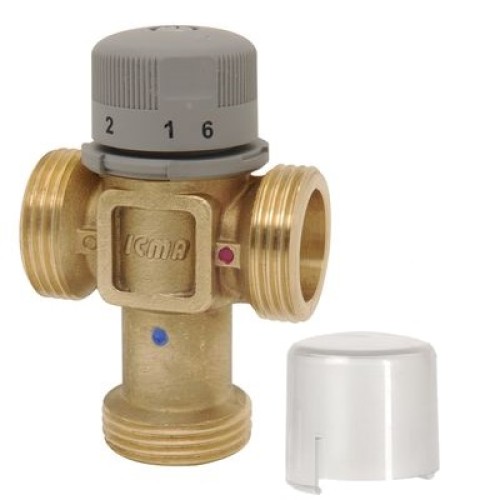 Клапан смесительный латунный термостатический седельный с внутренней резьбой 1,0 МПа Icma 15х65 мм в Челябинске
