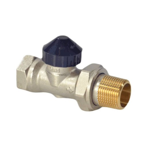 Клапан термостатический угловой Ду-15 Ру-10 ВР (ВН) гайка М30х1,5 с преднастройкой TR-N Ридан в Челябинске