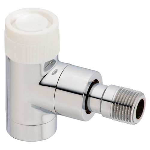 Клапан термостатический угловой Ду-15 (1/2") Ру-10 ВР-НР (ВН-НАР) матовая сталь серия E Oventrop в Челябинске