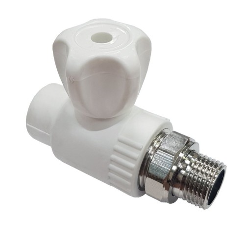 Клапан запорный PP-R наружная резьба 2,5 МПа RTP (РосТурПласт) 20 мм 1/2" ГОСТ 32415-2013 в Челябинске