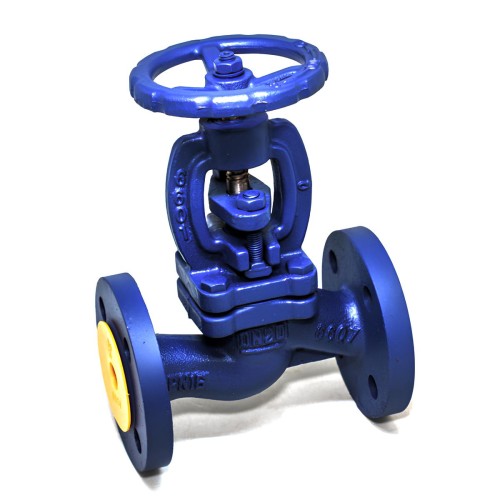 Клапан запорный сальниковый чугунный фланцевый 1,6 МПа 215A Zetkama 50х230 мм в Челябинске