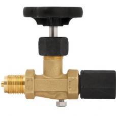 Клапан запорный игольчатый стальной с внутренней-наружной резьбой 4,0 МПа Росма 15 мм