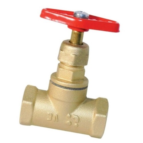 Клапан запорный латунный с внутренней резьбой 1,6 МПа 15б1п Цветлит 40х95 мм ТУ 206-3973235-01-93 в Челябинске