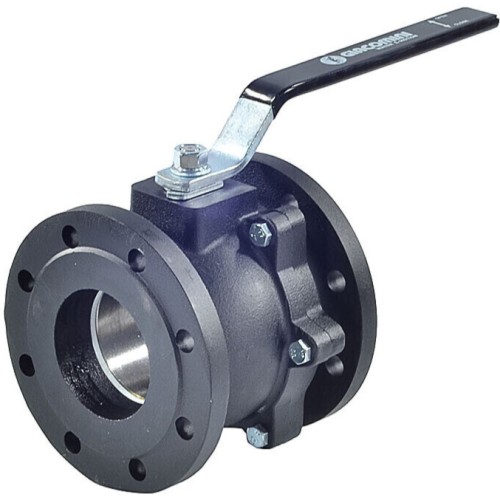 Кран шаровый чугунный фланцевый Ду-20 Ру-16 L=120мм полнопроходной Giacomini R740F в Челябинске