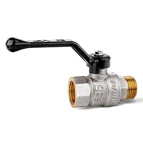 Кран запорный латунный со спускником стандартнопроходной с ручкой-рычагом ВР (ВН) Ру 40 LD Pride LD 15 мм 1/2" в Челябинске