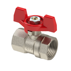 Кран запорный латунный полнопроходной с ручкой-рычагом ВР (ВН) Ру 16 Optibal Oventrop 20 мм 3/4"