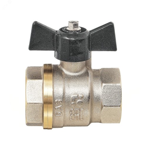 Кран латунный трехходовой стандартнопроходной для манометра с ручкой-бабочкой ВР (ВН) Ру 16 LD Pride LD 15 мм 1/2" в Челябинске