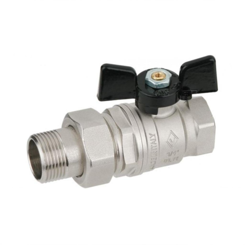 Кран запорный латунный полнопроходной с ручкой-бабочкой ВР-НР Ру 40 Pride LD 15х57 мм 1/2" в Челябинске