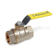 Кран запорный латунный полнопроходной с ручкой-рычагом ВР (ВН) Ру 5 R950 Giacomini 8 мм 1/4"