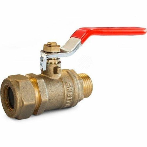Кран запорный латунный стандартнопроходной с ручкой-рычагом ВР-НР Ру 16 ПРАКТИК 121 ГАЛЛОП 15 мм 1/2" в Челябинске