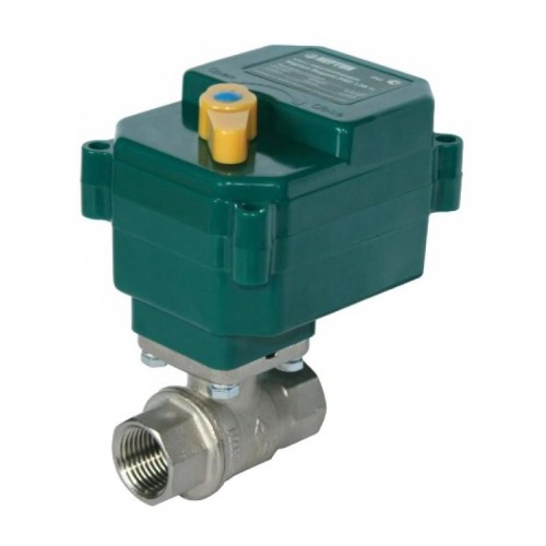 Кран шаровый латунный с электроприводом полнопроходной ВР (ВН) Ру 40 Neptun Bugatti 15 мм 1/2" в Челябинске