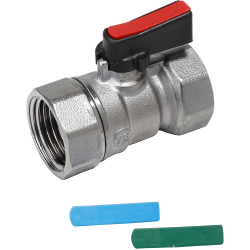 Кран запорный латунный стандартнопроходной с ручкой-флажком ВР (ВН) Ру 16 R690 Giacomini 15х46 мм 1/2" в Челябинске