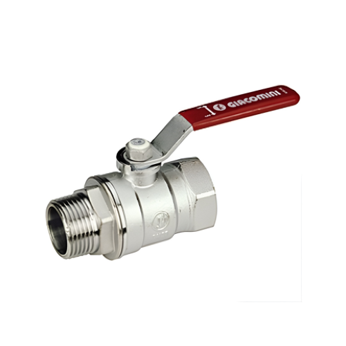 Кран запорный латунный полнопроходной с ручкой-рычагом ВР-НР Ру 35 R854L Giacomini 15х66 мм 1/2" в Челябинске