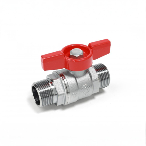 Кран запорный латунный стандартнопроходной с ручкой-бабочкой НР Ру 42 R253D Giacomini 15х66 мм 1/2" в Челябинске