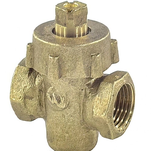 Кран латунный пробко-сальниковый стандартнопроходной ВР (ВН) Ру 10 11б6бк ККАЗ 15х55 мм 1/2" в Челябинске