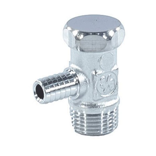 Кран шаровый латунный сливной стандартнопроходной НР-штуцер Ру 10 R65D Giacomini 10 мм 3/8" в Челябинске