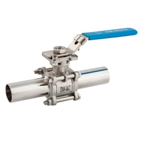 Кран шаровый нержавеющий под приварку стандартнопроходной Ру 40 AISI 316 BV61L ABRA 15х150 мм 1/2" в Челябинске