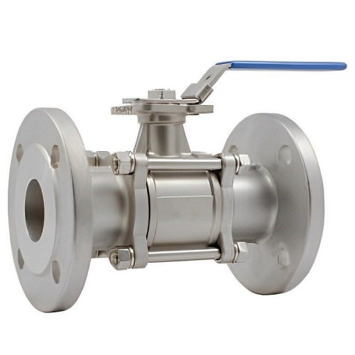 Кран запорный нержавеющий фланцевый полнопроходной ручка-рычаг Ру 40 AISI 316 Rushwork 7528 Rushwork 15х115 мм в Челябинске