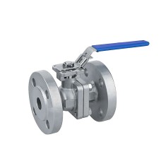 Кран с ISO фланцем нержавеющий фланцевый полнопроходной ручка-рычаг Ру 40 AISI 316 BV17 АДЛ 15 мм