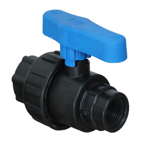 Компрессионный кран ПНД Ду 36 (1 1/2") ВР (ВН) Ру-16 VALFEX в Челябинске