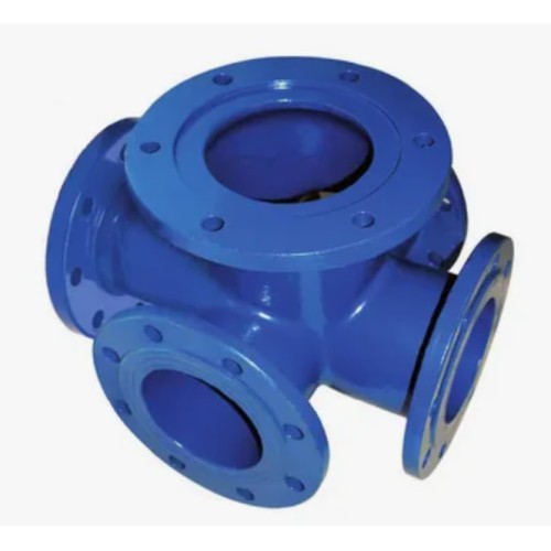 Крест с пожарной подставкой фланцевый ППКФ Ду 300-300 ВЧШГ с ЦПП цинк+AL ГОСТ ISO 2531-2012 в Челябинске