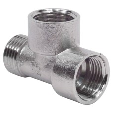 Тройник латунный ВР-накидная гайка Aquasfera 15 мм 1/2"